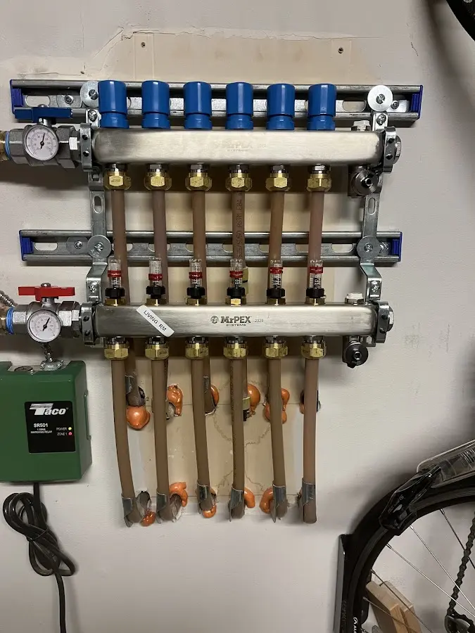 Plumber performing Gas Line Installation at a residential property in Croton